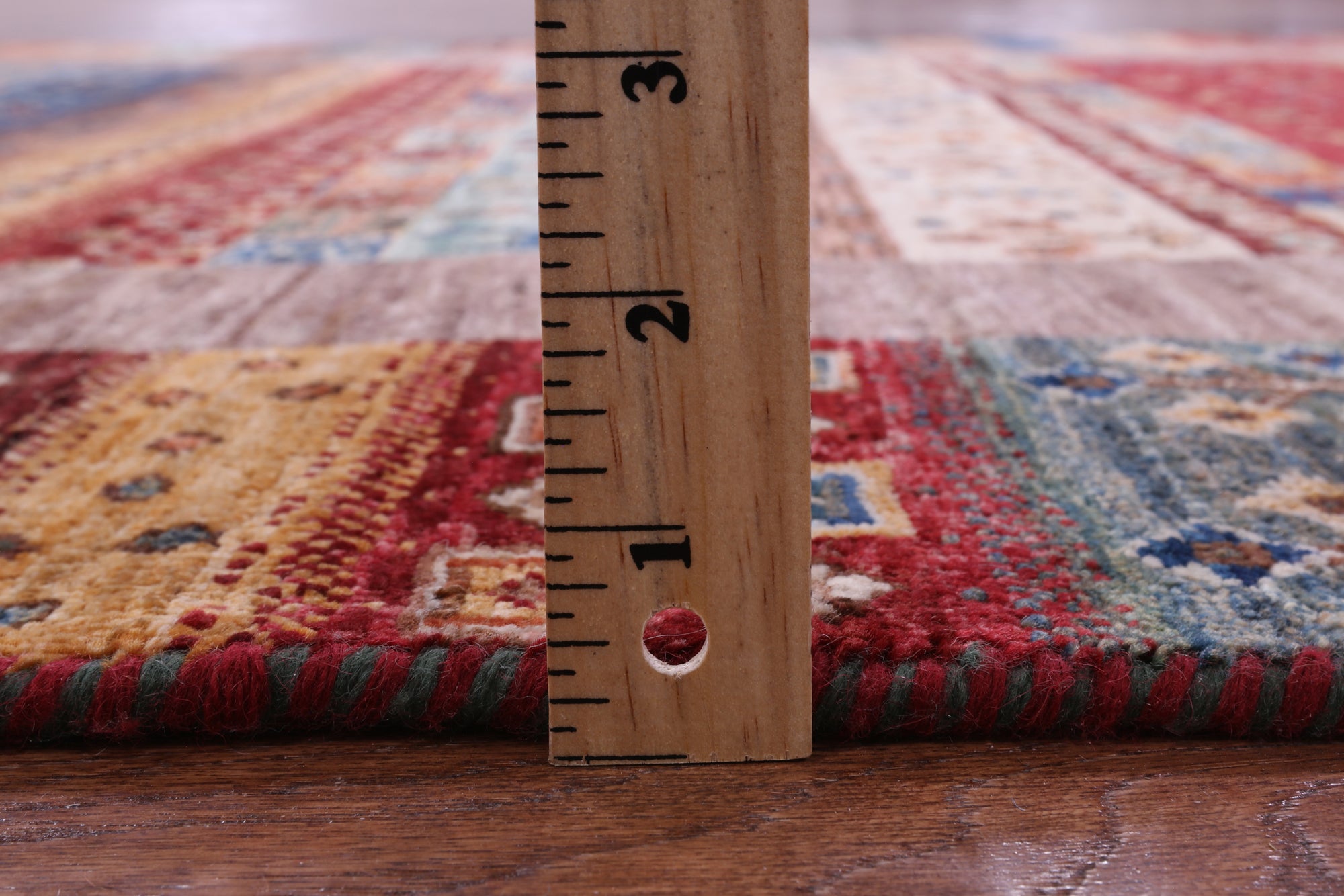 Tribal Persian Gabbeh Hand Knotted Wool Rug - 4' 11" X 6' 7" - Golden Nile