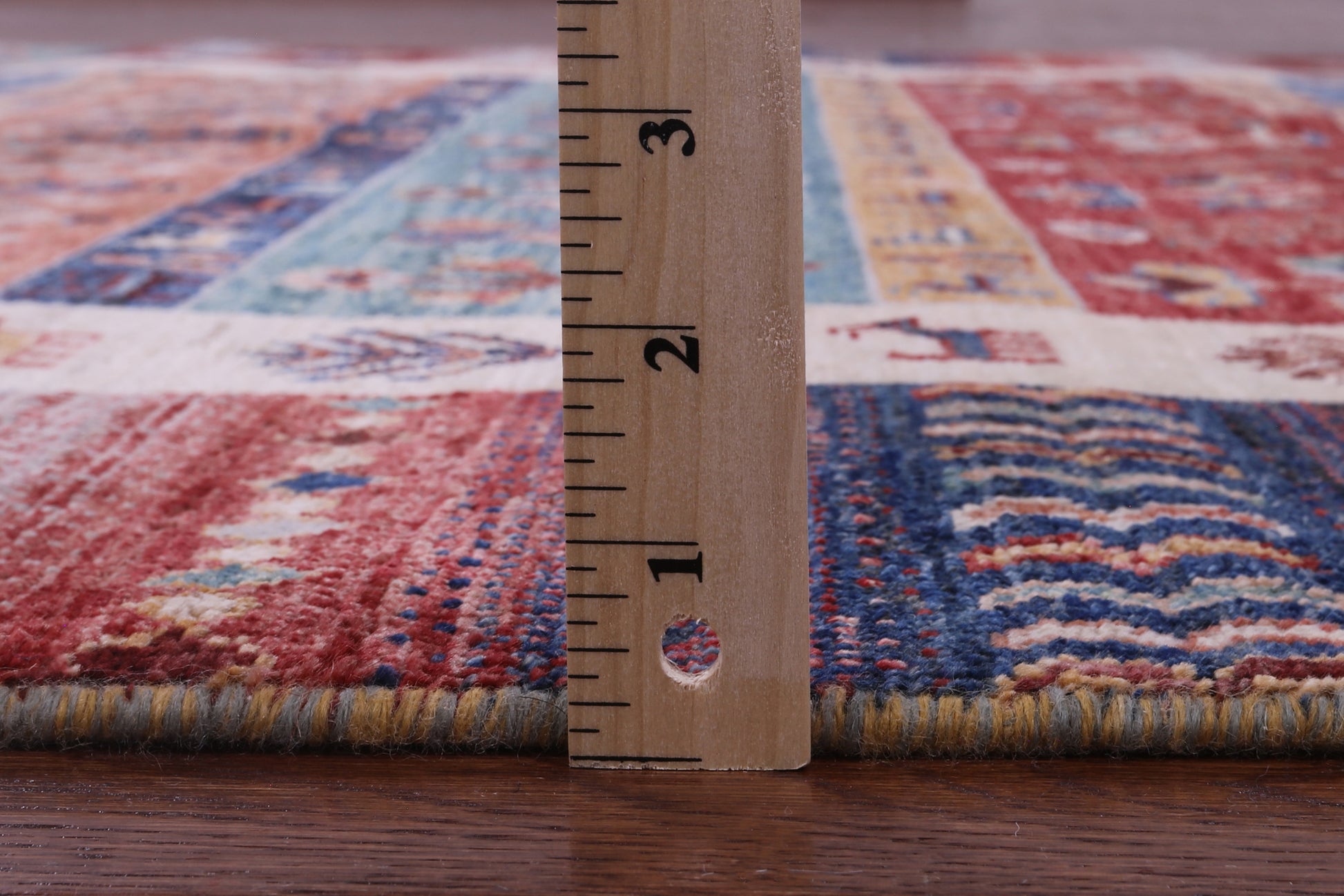 Tribal Persian Gabbeh Hand Knotted Wool Rug - 5' 10" X 7' 11" - Golden Nile