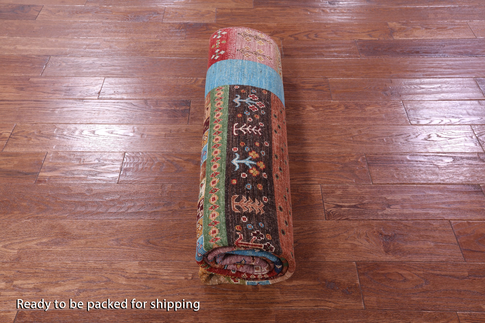 Tribal Persian Gabbeh Handmade Wool Rug - 5' 9" X 8' 0" - Golden Nile