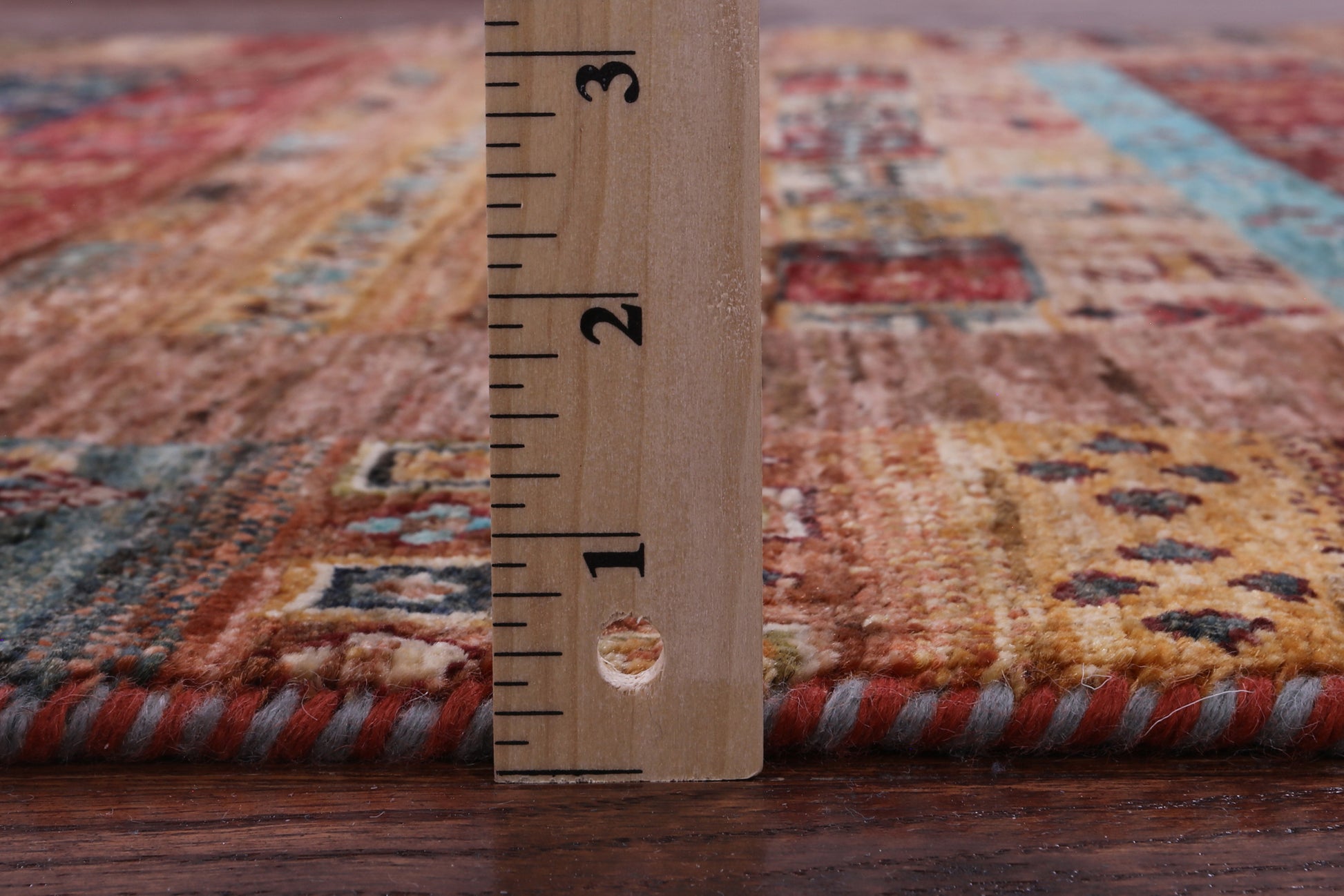 Tribal Persian Gabbeh Hand Knotted Wool Rug - 4' 1" X 6' 2" - Golden Nile