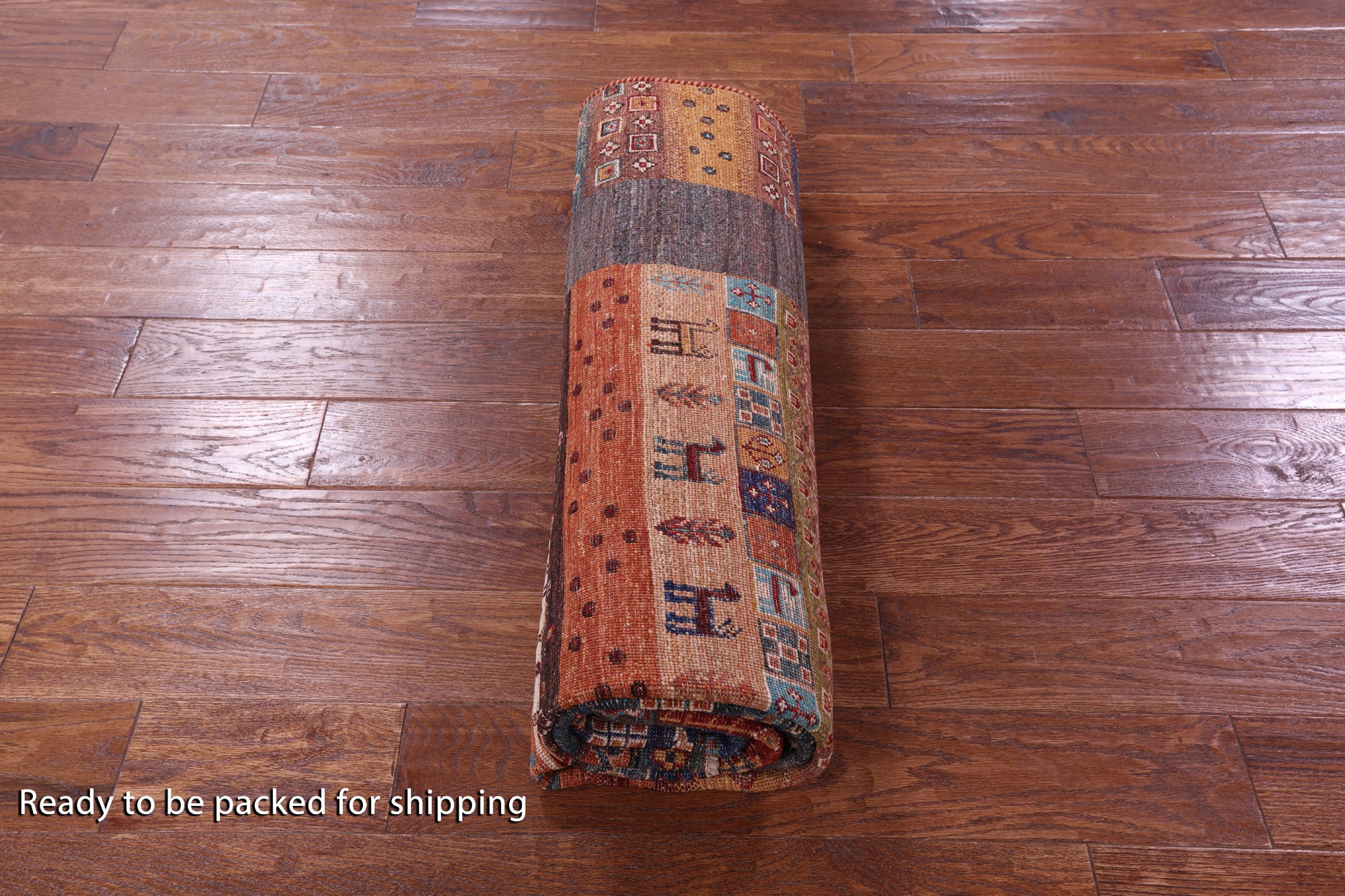 Tribal Persian Gabbeh Hand Knotted Wool Rug - 5' 7" X 7' 11" - Golden Nile