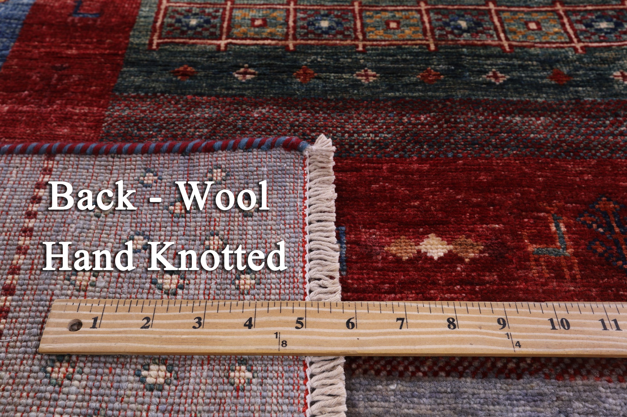 Tribal Persian Gabbeh Hand Knotted Wool Rug - 5' 6" X 8' 0" - Golden Nile