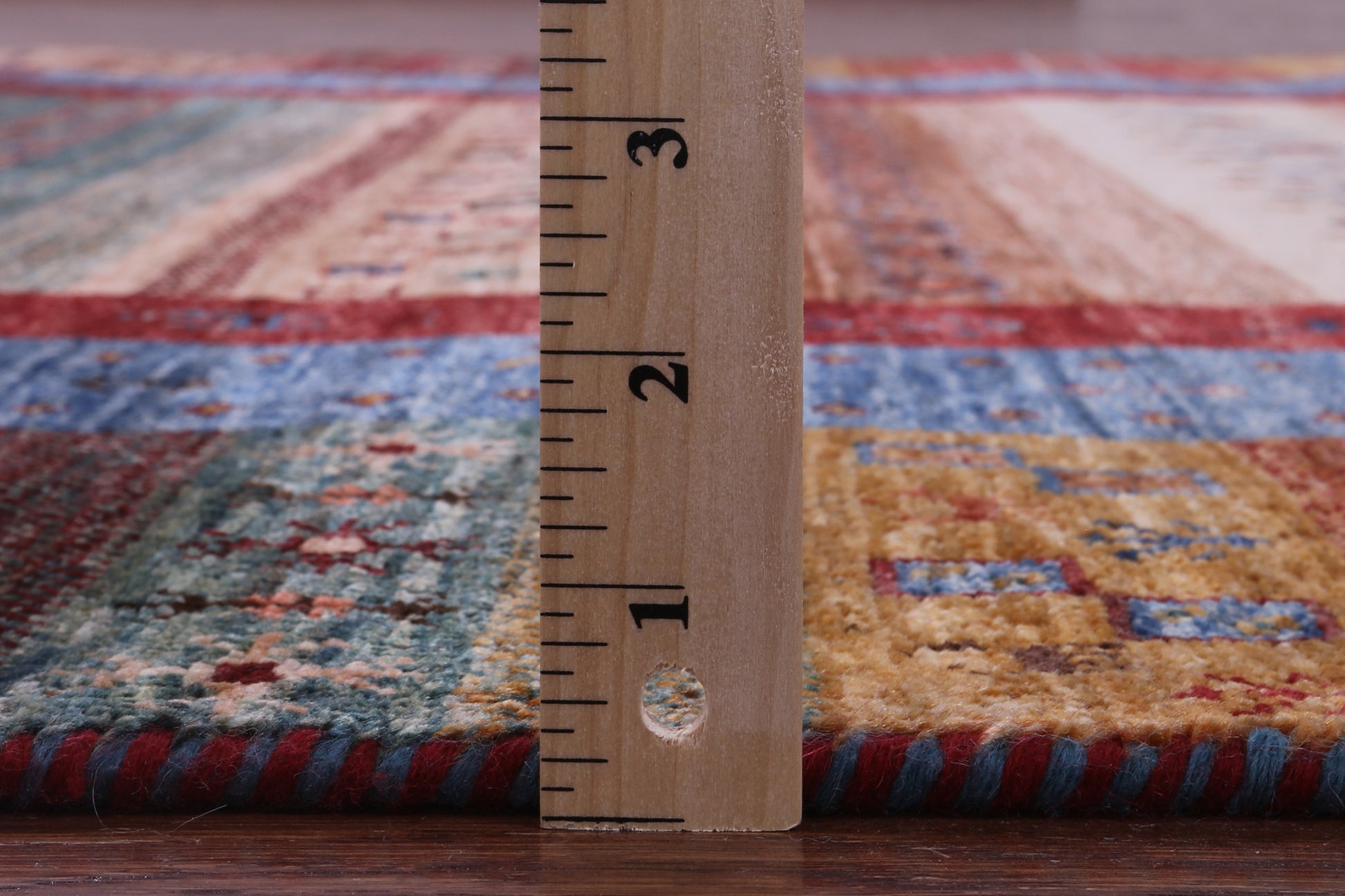 Tribal Persian Gabbeh Hand Knotted Wool Rug - 5' 6" X 8' 0" - Golden Nile