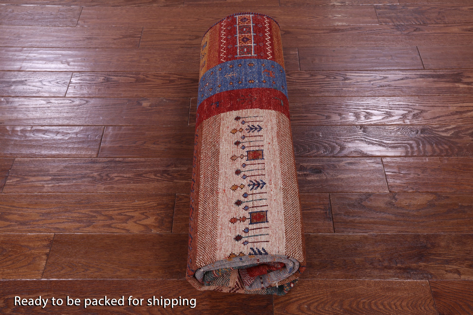 Tribal Persian Gabbeh Hand Knotted Wool Rug - 5' 6" X 8' 0" - Golden Nile