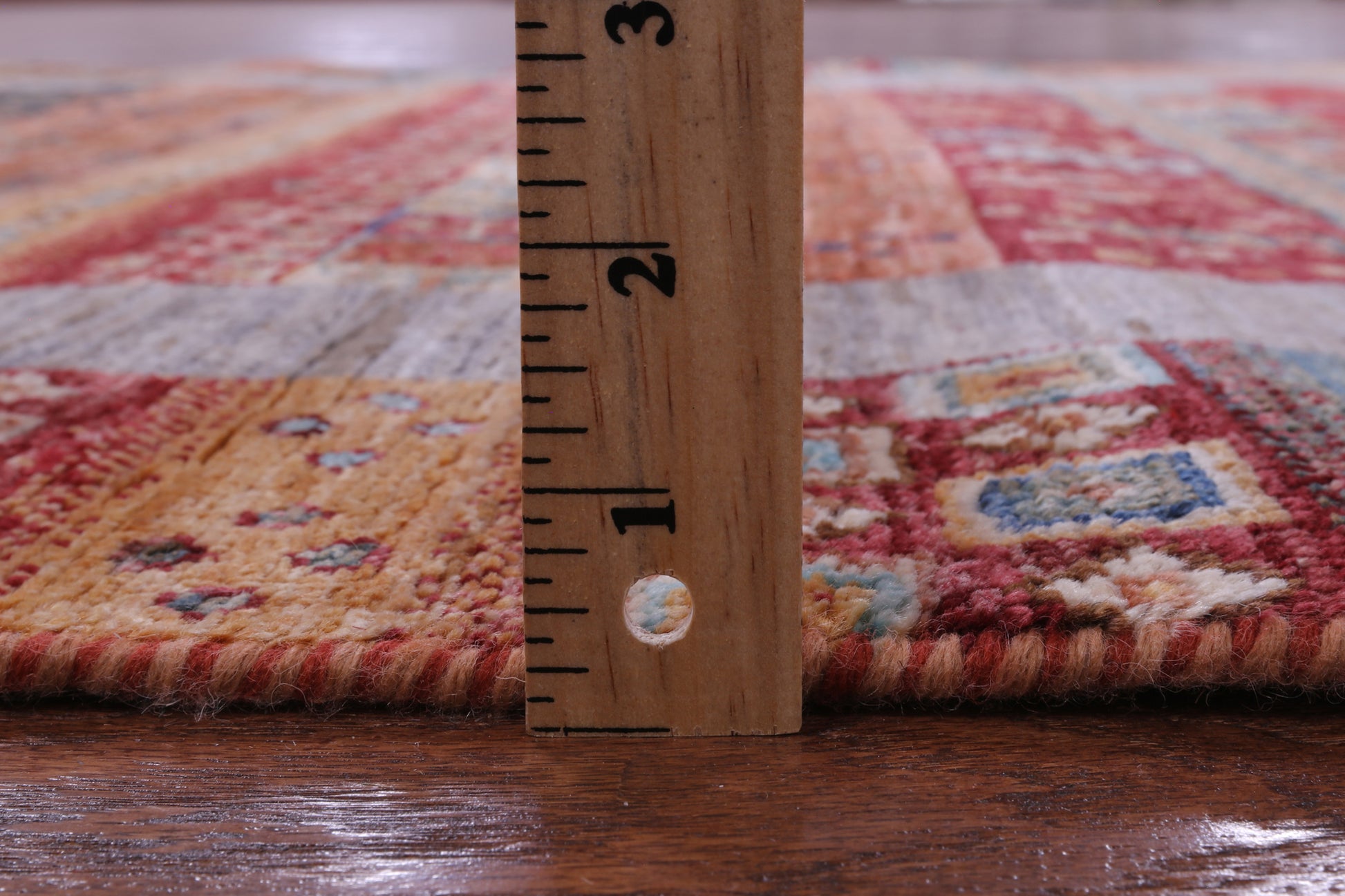 Tribal Persian Gabbeh Hand Knotted Wool Rug - 4' 3" X 6' 0" - Golden Nile