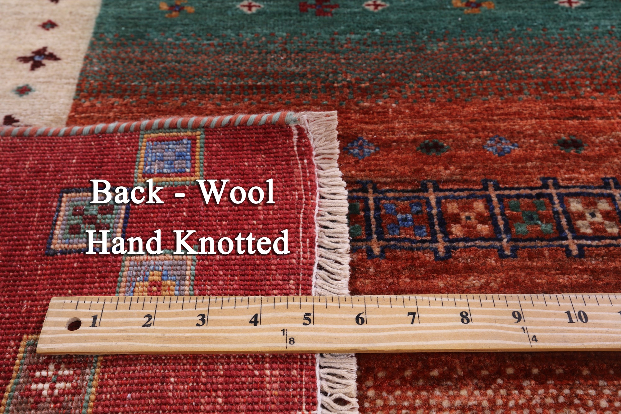 Tribal Persian Gabbeh Hand Knotted Wool Rug - 5' 9" X 8' 2" - Golden Nile