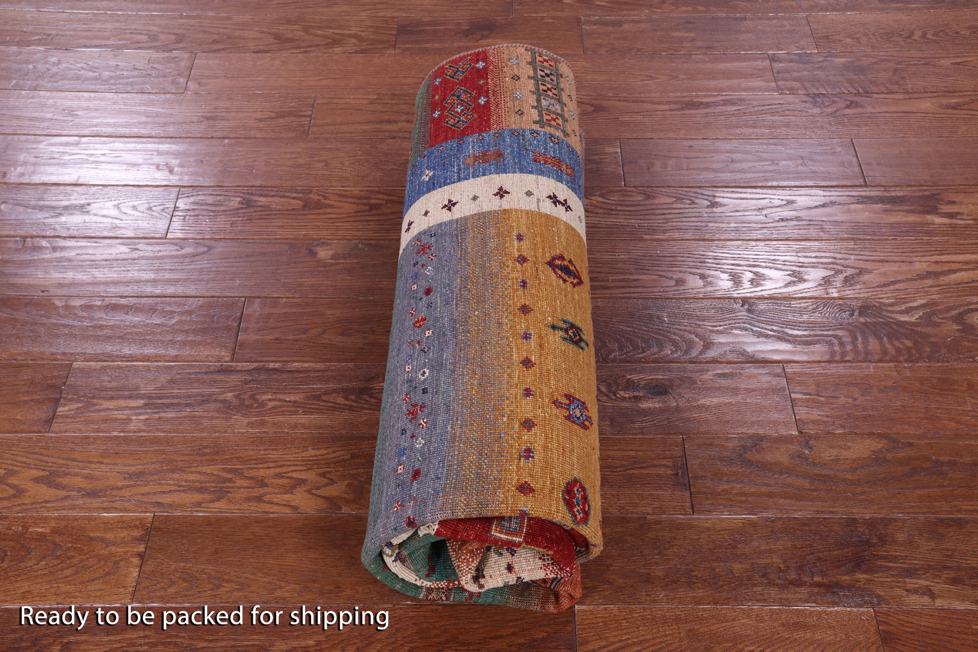 Tribal Persian Gabbeh Hand Knotted Wool Rug - 5' 9" X 8' 2" - Golden Nile