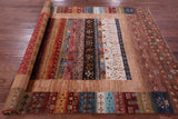 Tribal Persian Gabbeh Hand Knotted Wool Rug - 5' 7" X 7' 9" - Golden Nile
