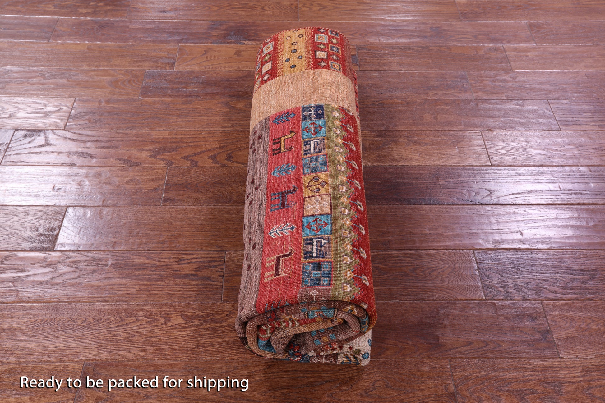 Tribal Persian Gabbeh Hand Knotted Wool Rug - 5' 7" X 7' 9" - Golden Nile