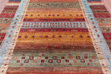 Tribal Persian Gabbeh Hand Knotted Wool Rug - 6' 10" X 10' 0" - Golden Nile