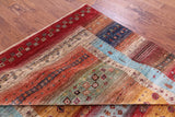 Tribal Persian Gabbeh Hand Knotted Wool Rug - 6' 10" X 10' 0" - Golden Nile