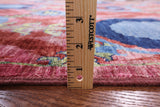 Pink William Morris Handmade Wool Area Rug - 6' 1" X 14' 0" - Golden Nile
