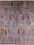 Tribal Persian Gabbeh Hand Knotted Wool Rug - 9' 0" X 11' 10" - Golden Nile