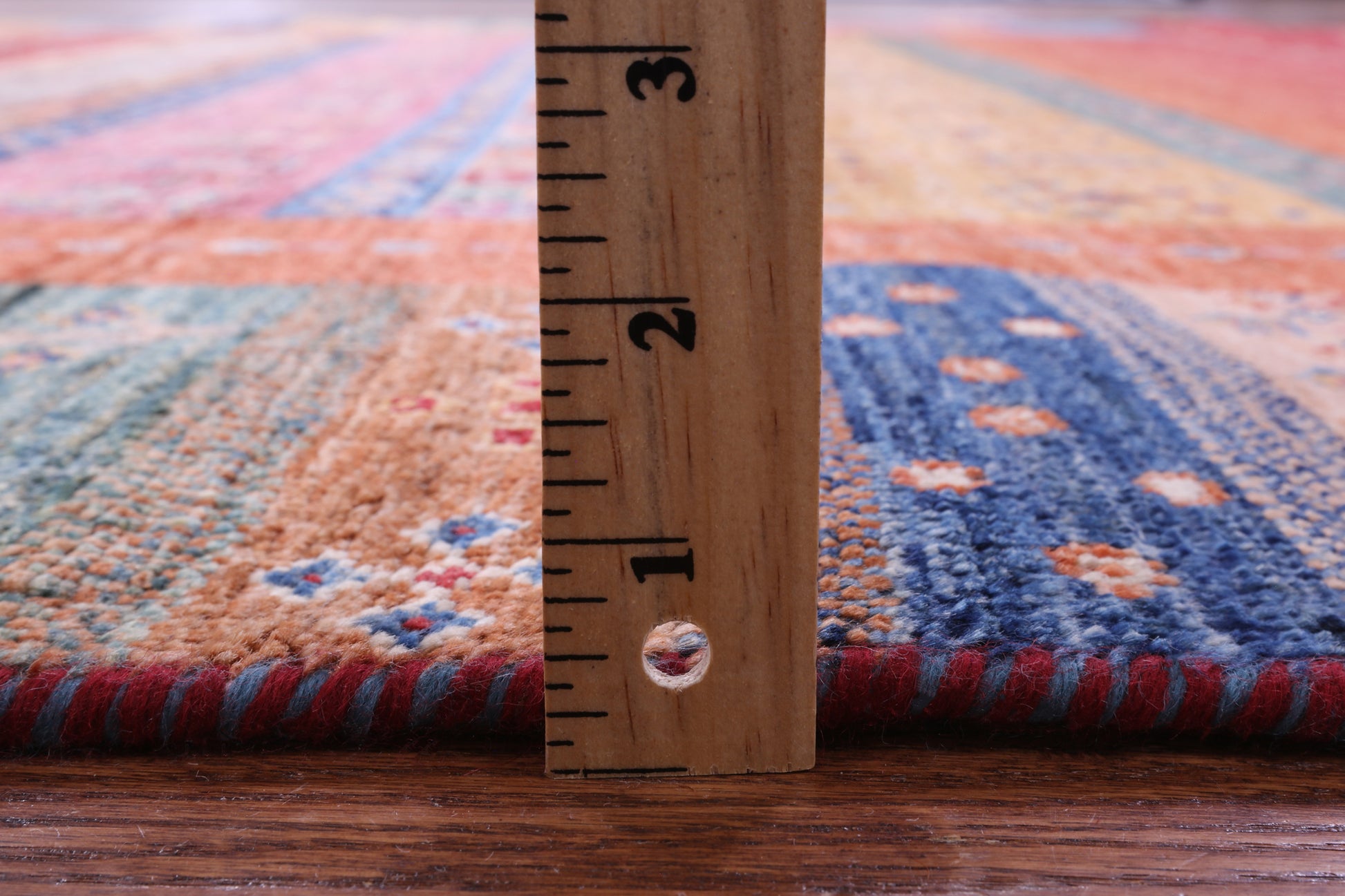 Persian Gabbeh Tribal Hand Knotted Wool Rug - 6' 11" X 9' 8" - Golden Nile