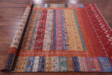 Persian Gabbeh Tribal Hand Knotted Wool Rug - 6' 11" X 9' 8" - Golden Nile