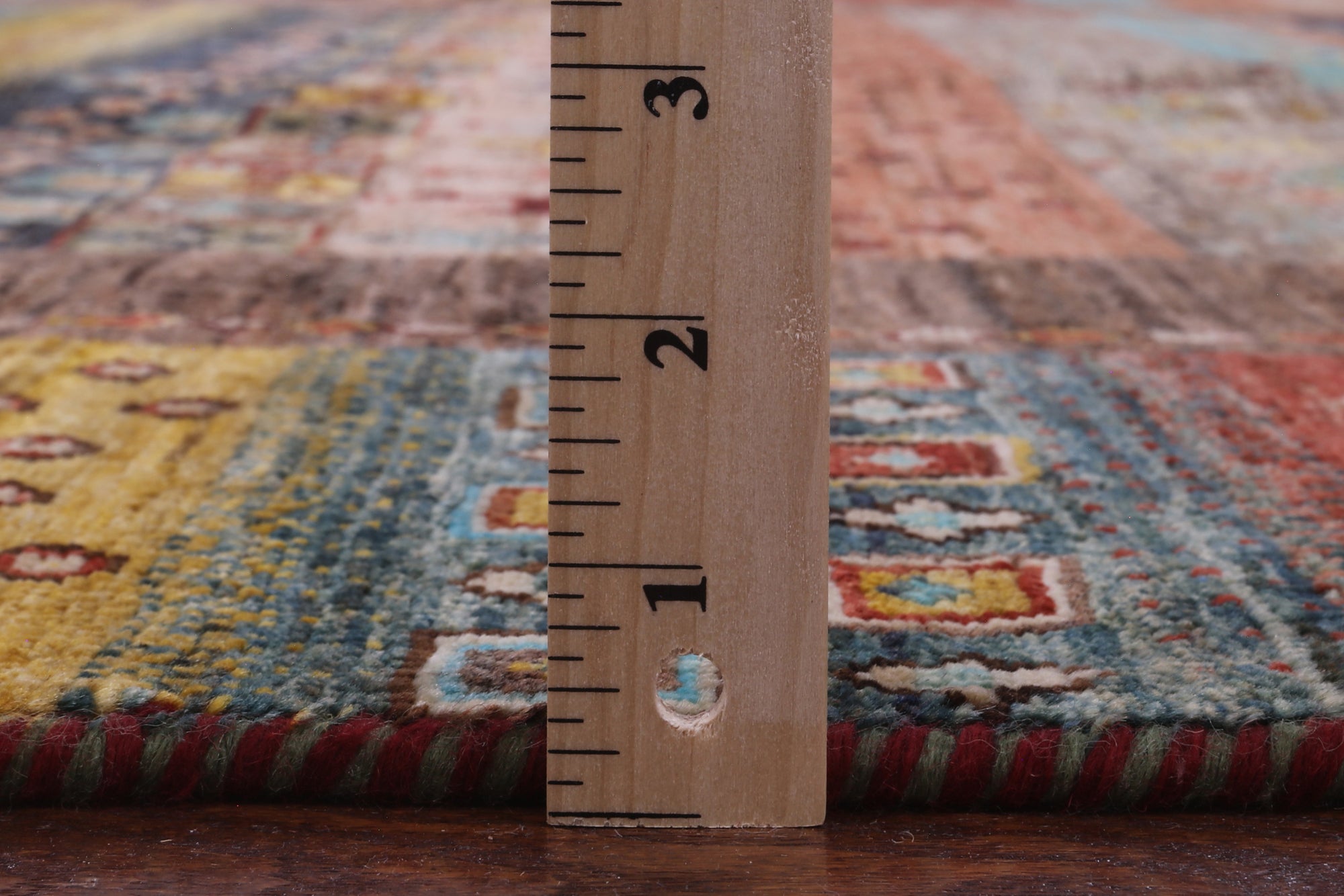 Persian Gabbeh Tribal Hand Knotted Wool Rug - 6' 8" X 9' 7" - Golden Nile