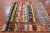 Persian Gabbeh Tribal Hand Knotted Wool Rug - 6' 8" X 9' 7" - Golden Nile