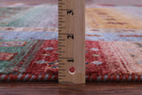 Persian Gabbeh Tribal Hand Knotted Wool Rug - 6' 9" X 8' 1" - Golden Nile