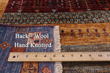 Tribal Persian Gabbeh Hand Knotted Wool Rug - 5' 6" X 7' 7" - Golden Nile