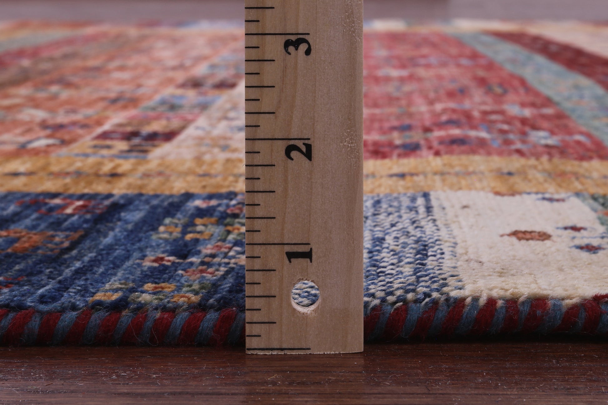 Tribal Persian Gabbeh Hand Knotted Wool Rug - 5' 6" X 7' 7" - Golden Nile