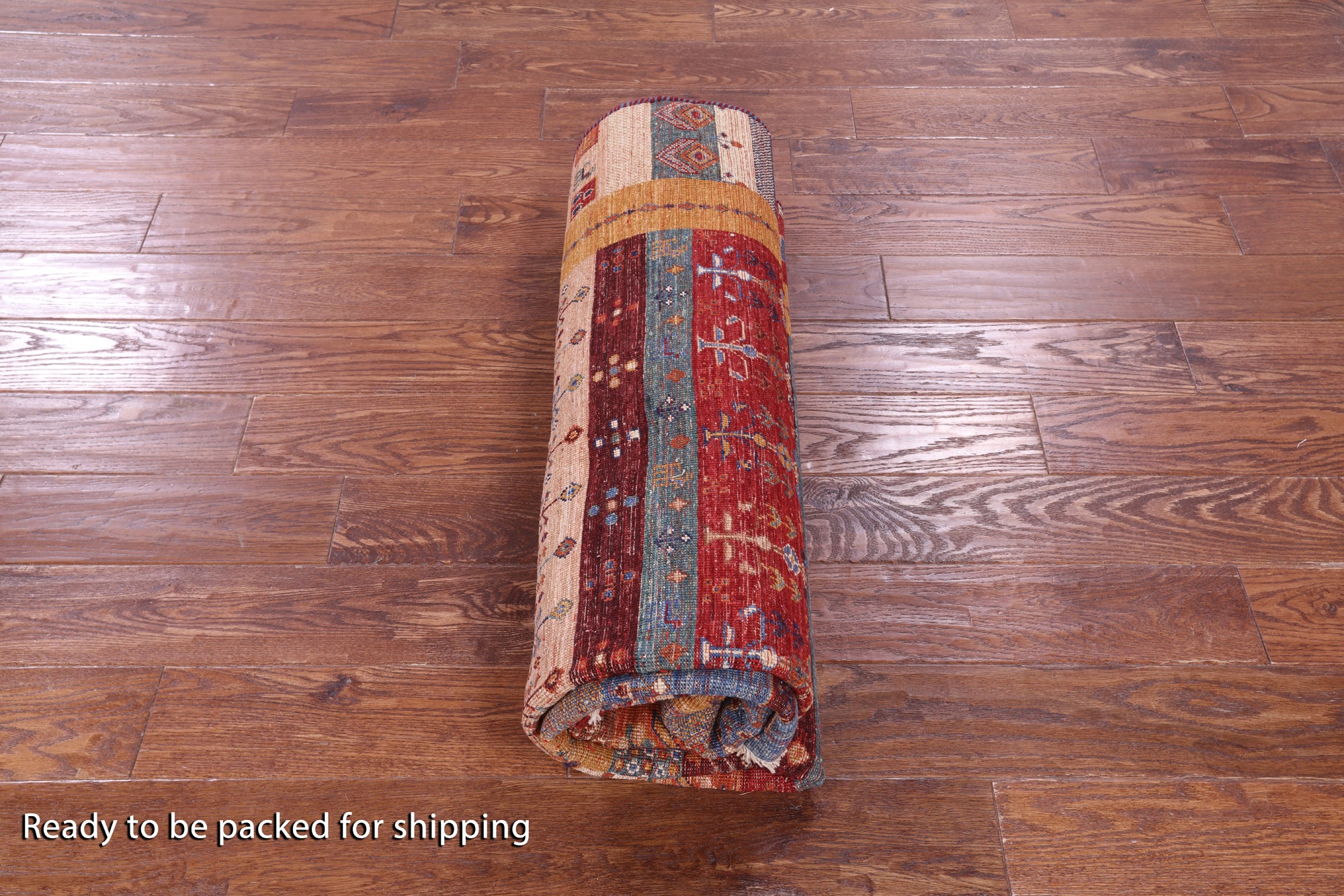 Tribal Persian Gabbeh Hand Knotted Wool Rug - 5' 6" X 7' 7" - Golden Nile
