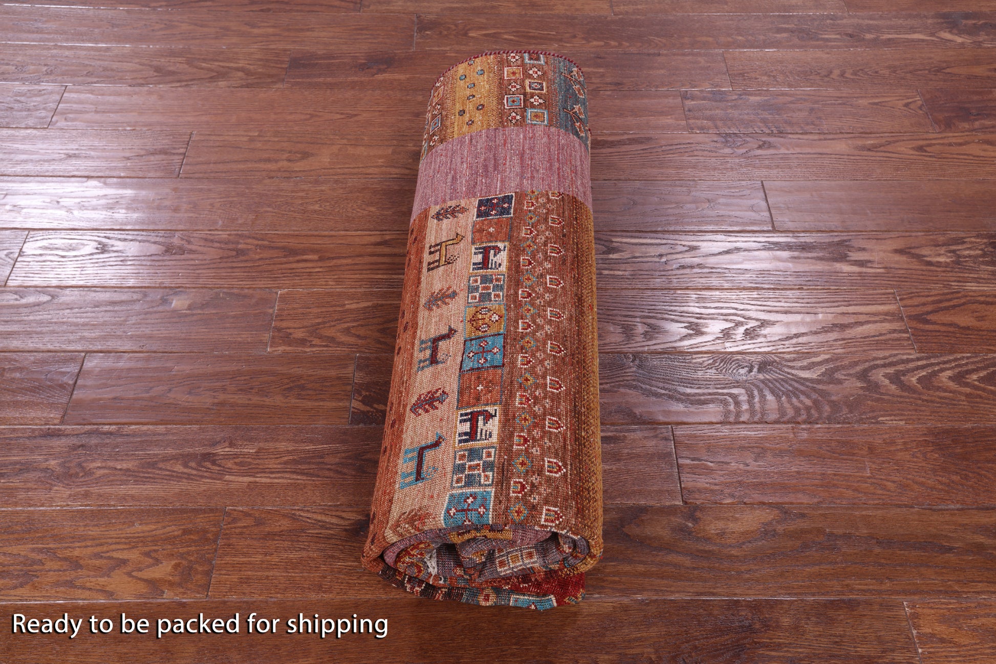 Tribal Persian Gabbeh Hand Knotted Wool Rug - 5' 9" X 8' 2" - Golden Nile