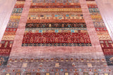 Tribal Persian Gabbeh Hand Knotted Wool Rug - 5' 9" X 8' 2" - Golden Nile