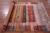 Tribal Persian Gabbeh Hand Knotted Wool Rug - 5' 9" X 8' 2" - Golden Nile