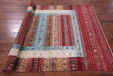 Tribal Persian Gabbeh Hand Knotted Wool Rug - 5' 9" X 8' 2" - Golden Nile