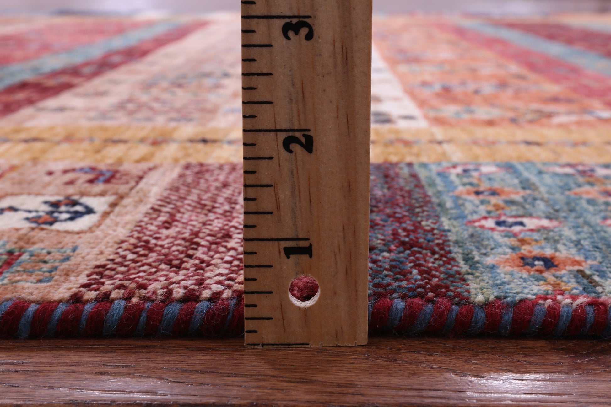 Tribal Persian Gabbeh Hand Knotted Wool Rug - 5' 8" X 8' 0" - Golden Nile