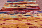 Tribal Persian Gabbeh Hand Knotted Wool Rug - 5' 8" X 8' 11" - Golden Nile