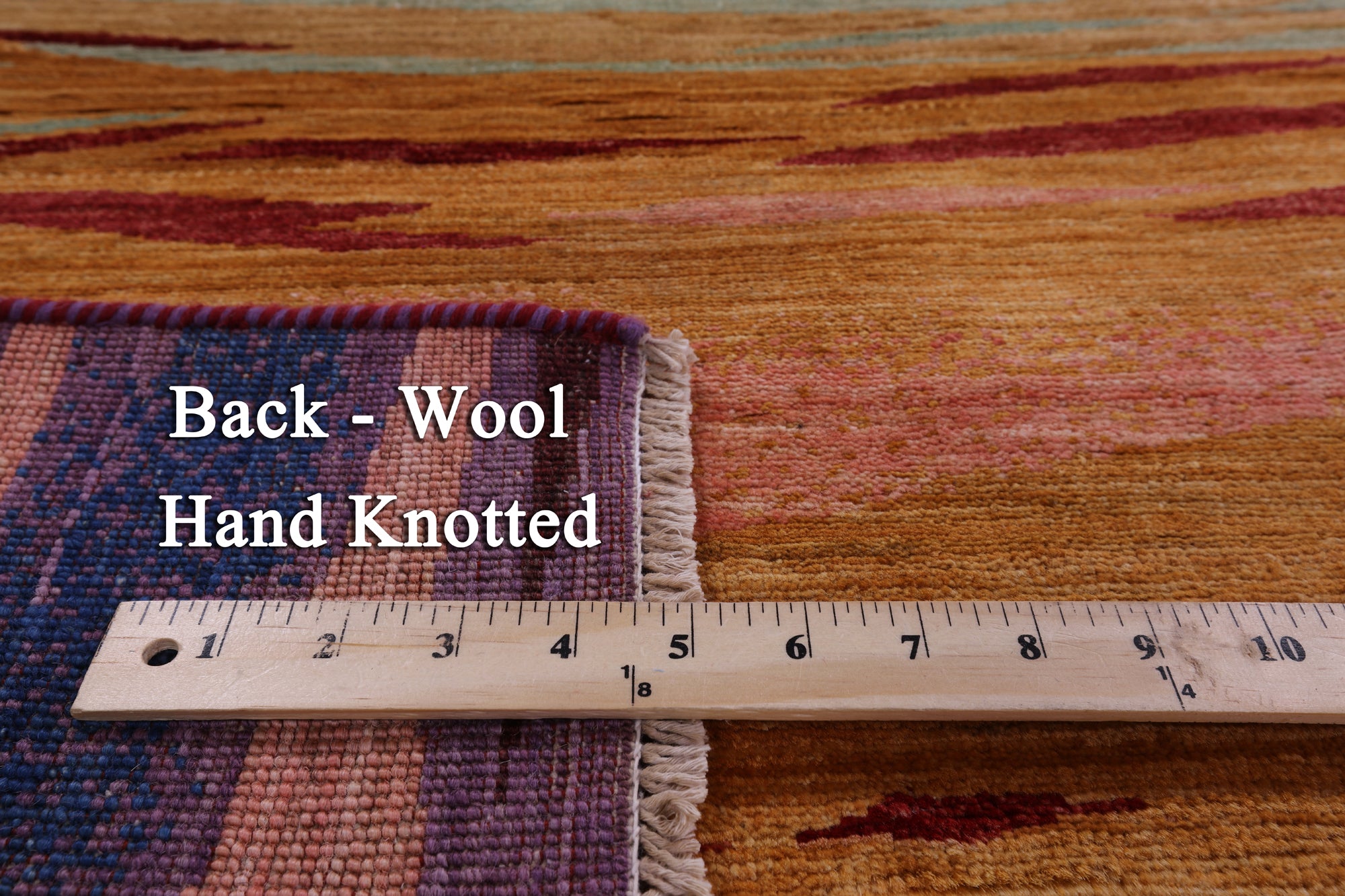Tribal Persian Gabbeh Hand Knotted Wool Rug - 5' 8" X 8' 11" - Golden Nile