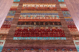 Tribal Persian Gabbeh Hand Knotted Wool Rug - 5' 7" X 8' 1" - Golden Nile