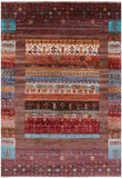 Tribal Persian Gabbeh Hand Knotted Wool Rug - 5' 7" X 8' 1" - Golden Nile