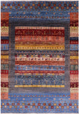 Tribal Persian Gabbeh Handmade Wool Rug - 6' 8" X 9' 5" - Golden Nile