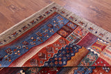 Persian Gabbeh Tribal Hand Knotted Wool Rug - 6' 7" X 10' 0" - Golden Nile