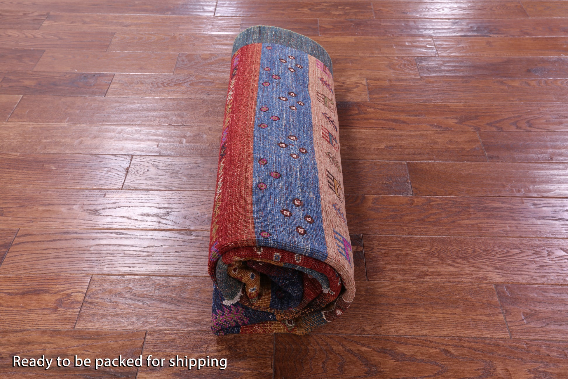 Tribal Persian Gabbeh Hand Knotted Wool Rug - 5' 7" X 8' 1" - Golden Nile