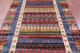 Tribal Persian Gabbeh Hand Knotted Wool Rug - 5' 8" X 8' 0" - Golden Nile