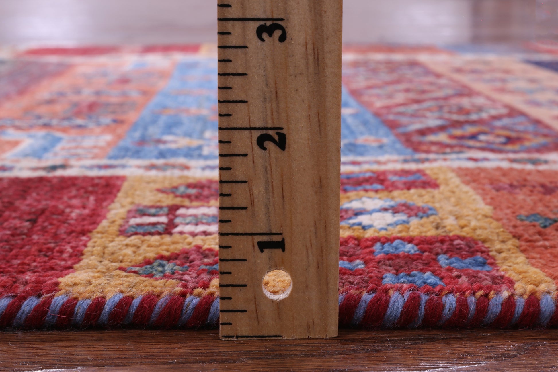 Tribal Persian Gabbeh Hand Knotted Wool Runner Rug - 2' 8" X 9' 7" - Golden Nile