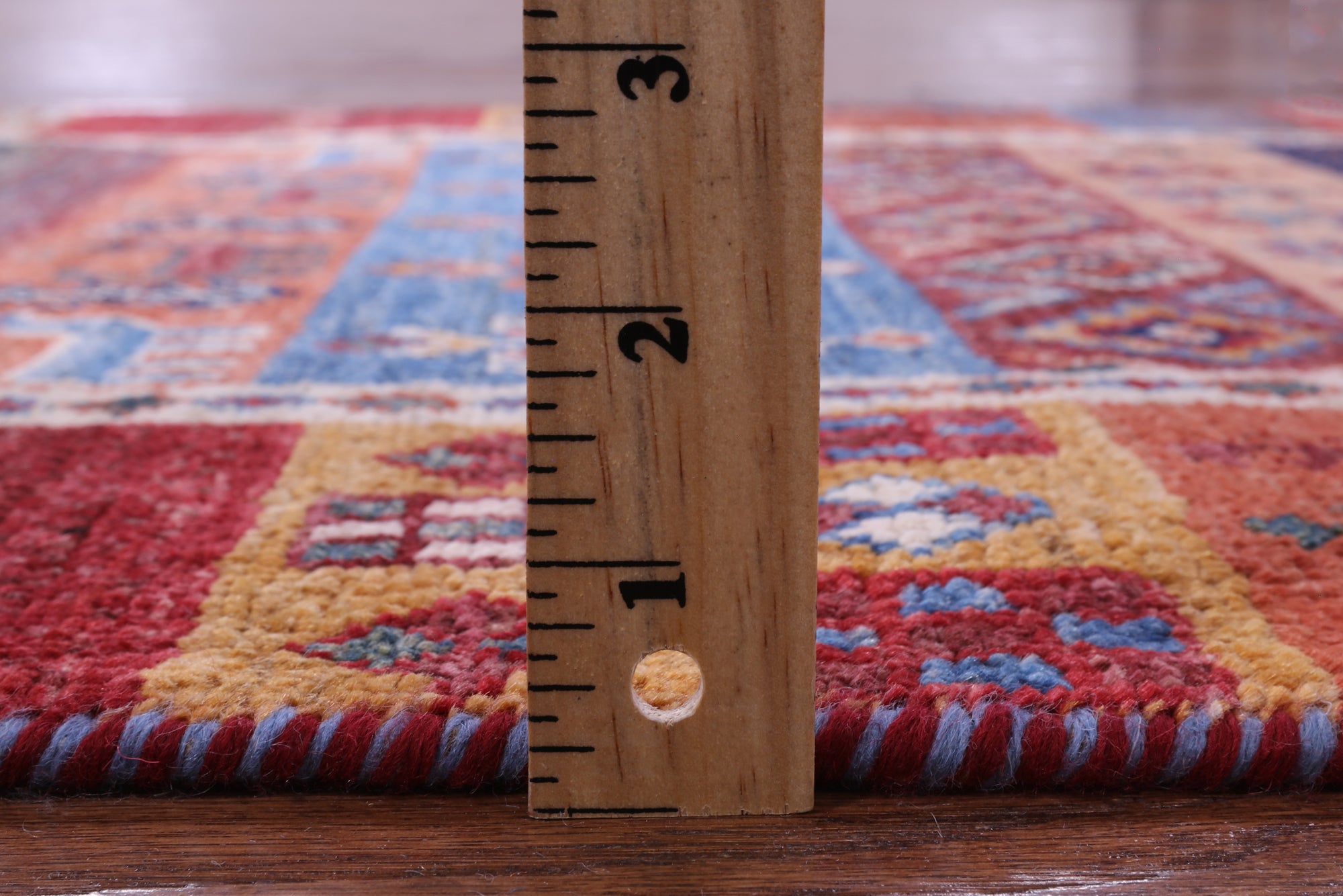 Tribal Persian Gabbeh Hand Knotted Wool Runner Rug - 2' 8" X 9' 7" - Golden Nile