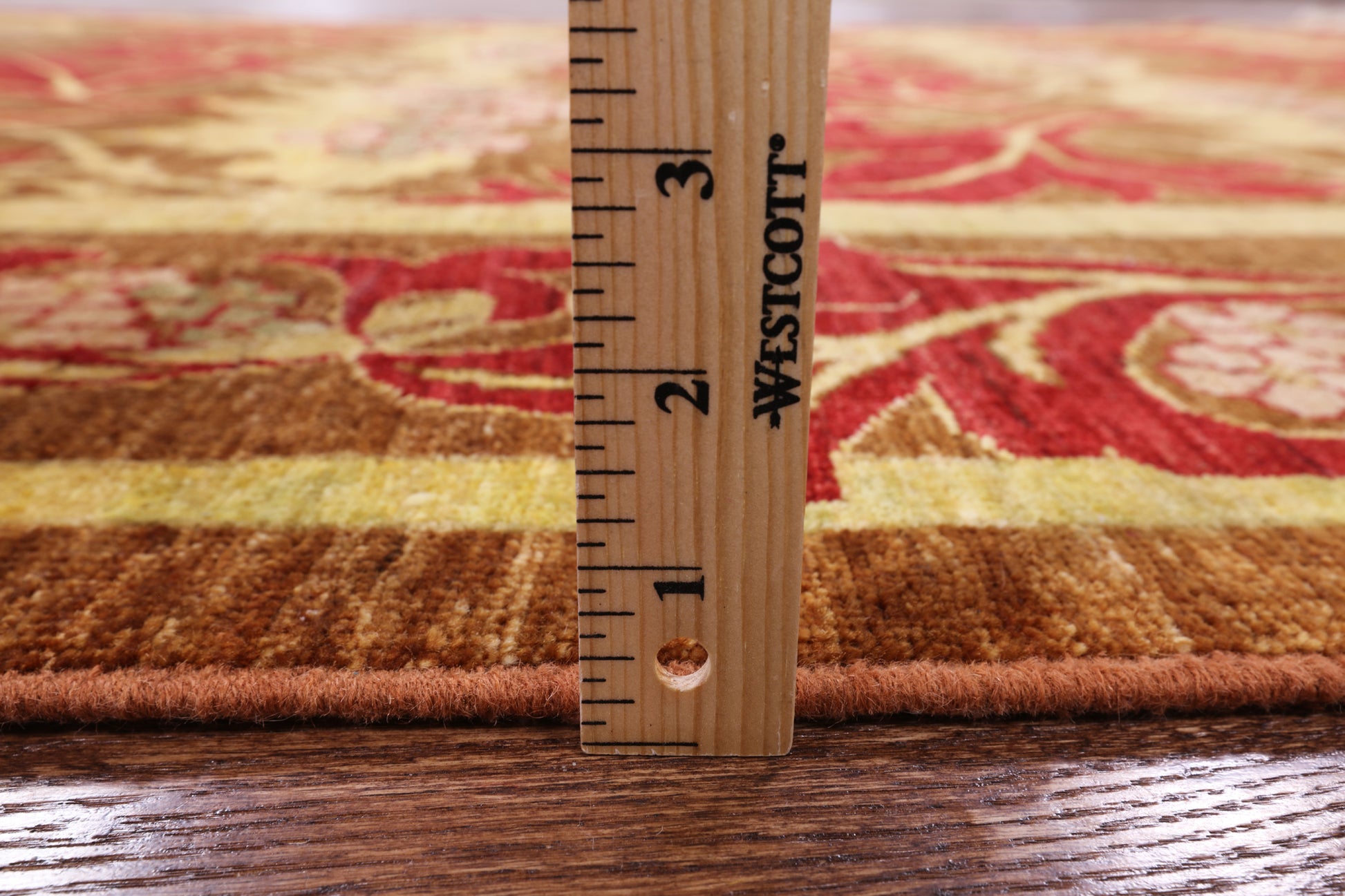 William Morris Handmade Wool Area Rug - 6' 8" X 9' 9" - Golden Nile