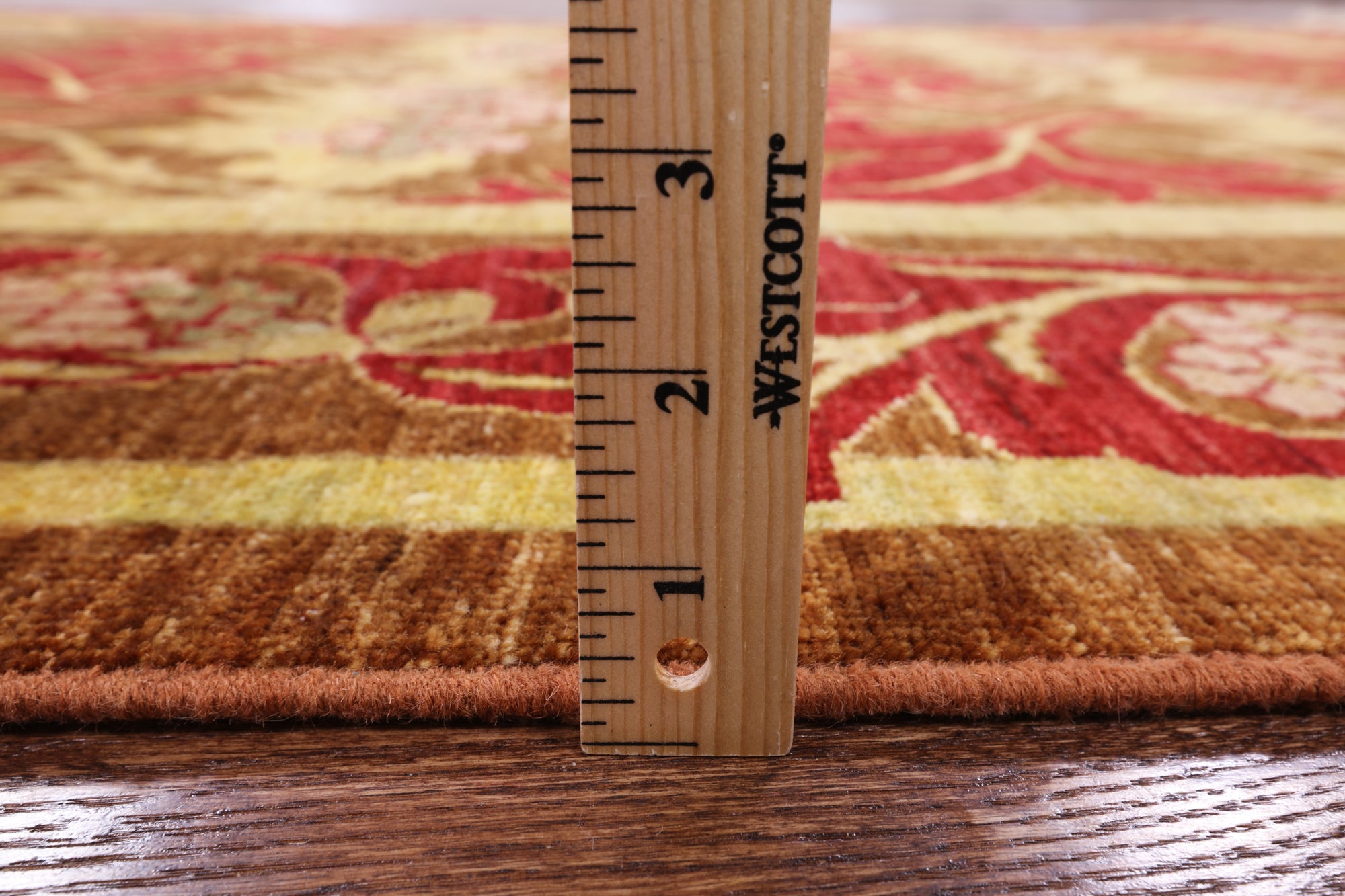 William Morris Handmade Wool Area Rug - 6' 8" X 9' 9" - Golden Nile