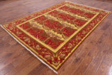 William Morris Handmade Wool Area Rug - 6' 8" X 9' 9" - Golden Nile