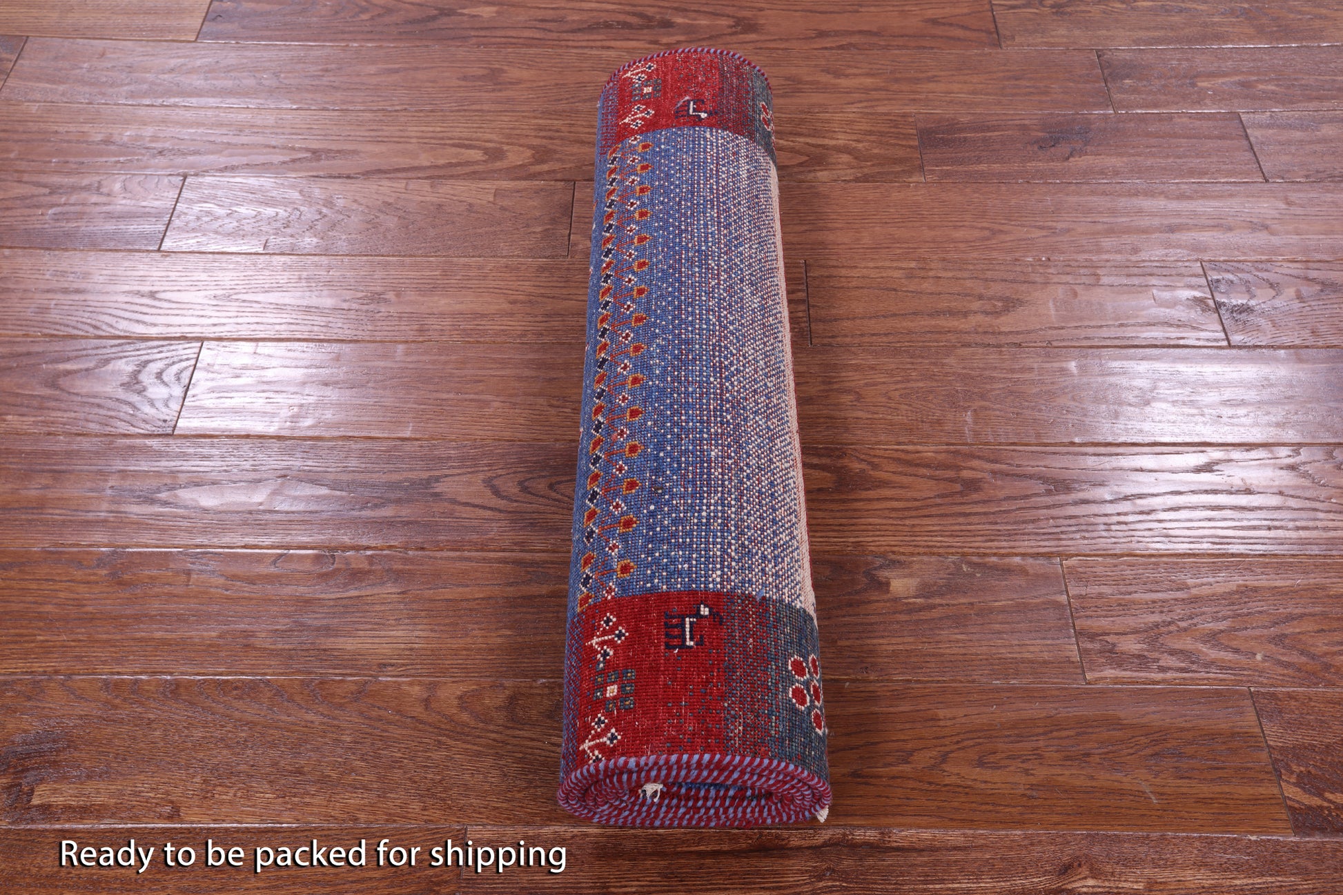 Tribal Persian Gabbeh Hand Knotted Wool Runner Rug - 2' 9" X 9' 7" - Golden Nile