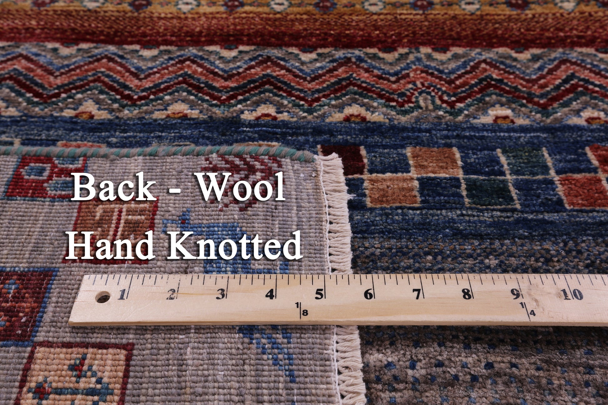 Tribal Persian Gabbeh Hand Knotted Wool Rug - 4' 11" X 6' 0" - Golden Nile