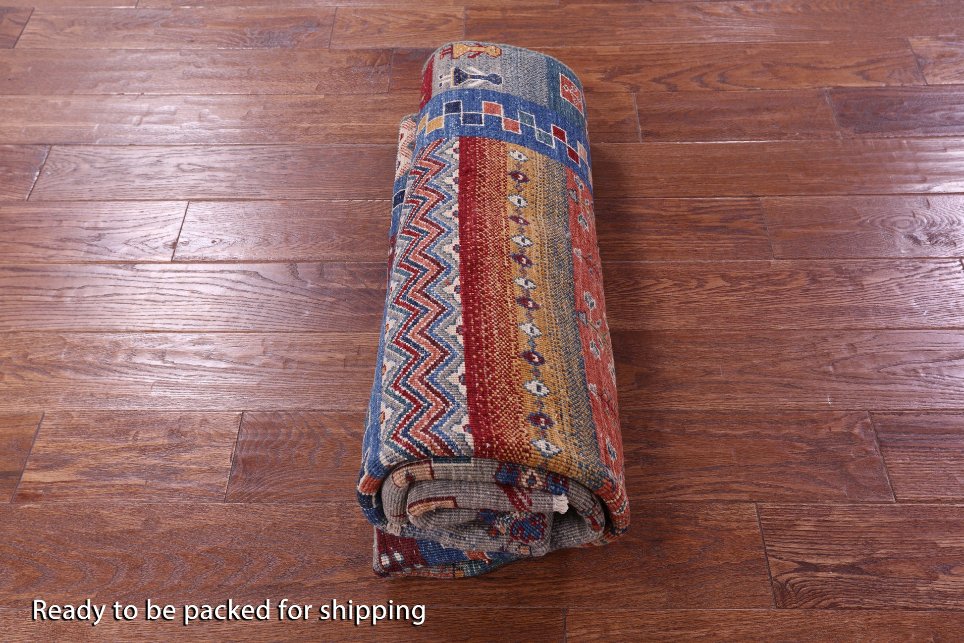 Tribal Persian Gabbeh Hand Knotted Wool Rug - 4' 11" X 6' 0" - Golden Nile