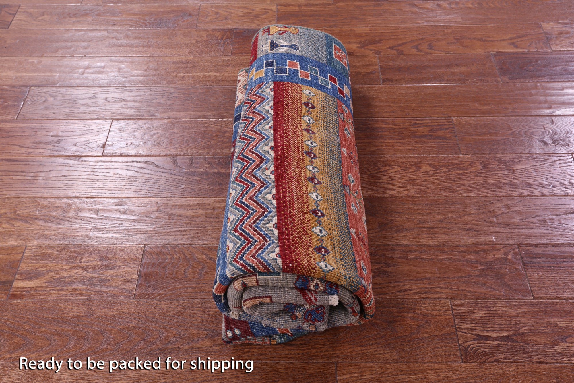 Tribal Persian Gabbeh Hand Knotted Wool Rug - 4' 11" X 6' 0" - Golden Nile