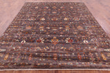 Peshawar Handmade Wool Rug - 8' 3" X 9' 7" - Golden Nile