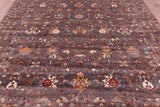 Peshawar Handmade Wool Rug - 8' 3" X 9' 7" - Golden Nile