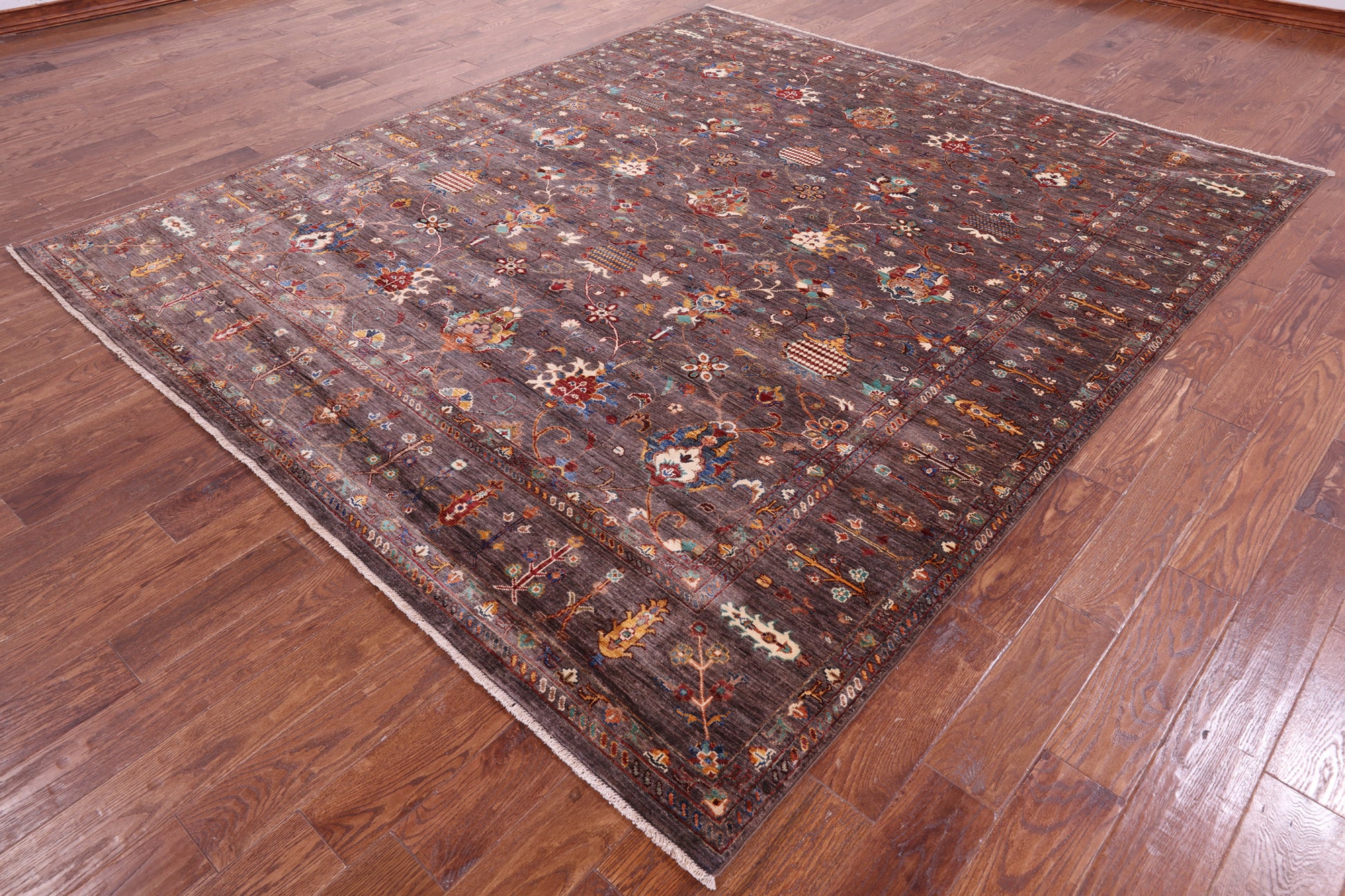 Peshawar Handmade Wool Rug - 8' 3" X 9' 7" - Golden Nile